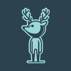 human deer vector design