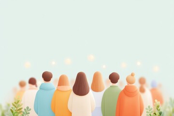 people in colorful costumes gather at party each wearing unique outfits surrounded by vivid decorations