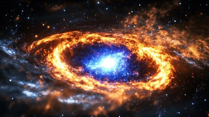 Fiery Galactic Ring Nebula