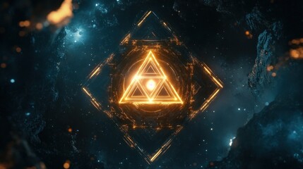 Golden Triangles in Cosmic Landscape