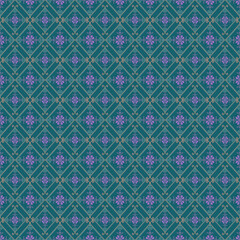 Beautiful retro seamless pattern design by geometric 