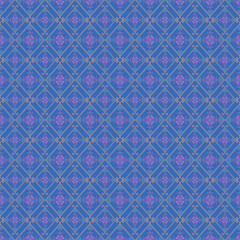Beautiful retro seamless pattern design by geometric 