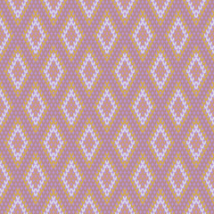 Fototapeta premium Beautiful vintage seamless pattern design by geometric 