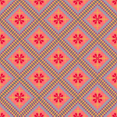 Beautiful retro seamless pattern design by geometric 