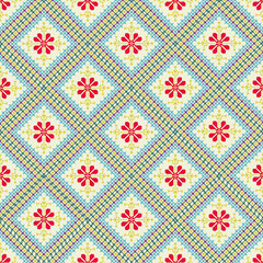 Beautiful retro seamless pattern design by geometric 