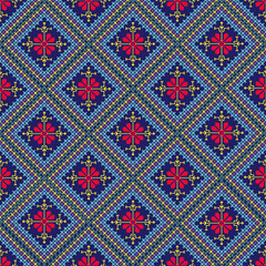 Beautiful retro seamless pattern design by geometric 