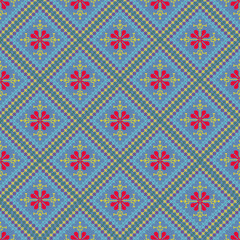 Beautiful retro seamless pattern design by geometric 