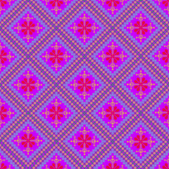 Beautiful retro seamless pattern design by geometric 