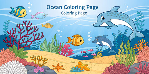 Fototapeta premium underwater world background
