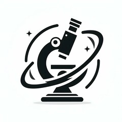 Abstract Microscope Icon Illustration suitable for digital asset library