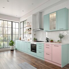 Fototapeta premium modern kitchen interior