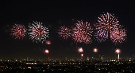 Fireworks background. 4th of July. Independence. For Background.