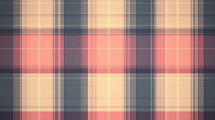 Muted plaid fabric pattern showcasing horizontal and vertical stripes.