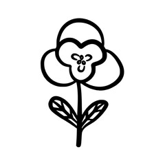 vector illustration of a flower