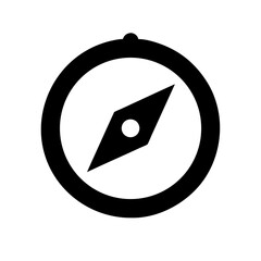 Compass Check Icon Vector Illustration