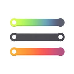 gradient banner set, vector illustration.
