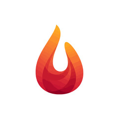Vibrant fire flame design