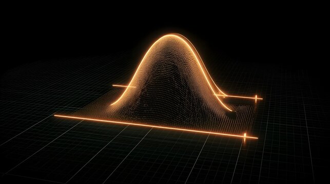 Digital Harmony of a 3D Gaussian Curve