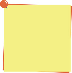 압정이 꼽혀있는 포스트잇