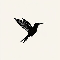 Fototapeta premium Hummingbird Silhouette
