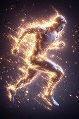 Fiery Runner Silhouette