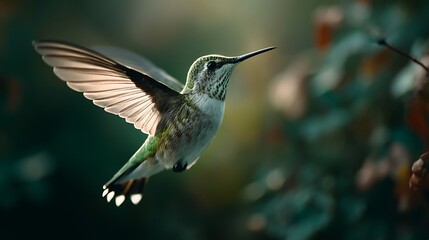 Fototapeta premium Hummingbird in Flight