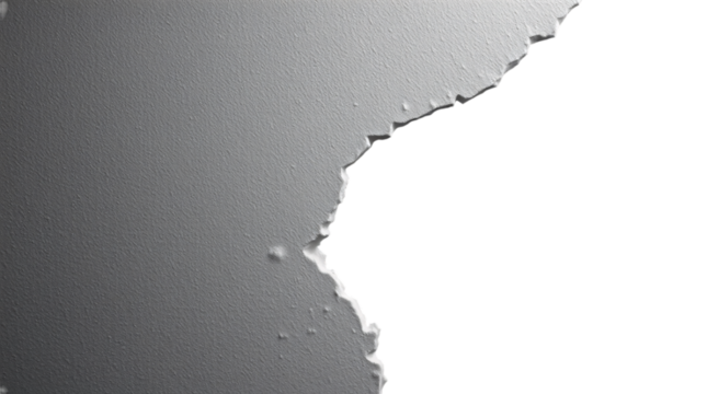 Grungy rough paper textured ripped edge with grey color effect.