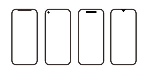 collection of smart phone icons