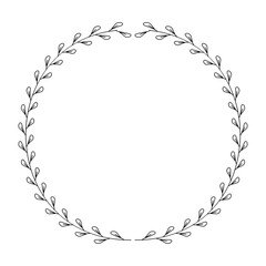 Laurel Wreath and border set, branches, leaves