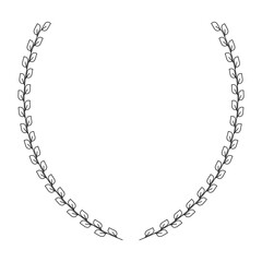 Laurel Wreath and border set, branches, leaves