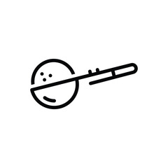 Black line icon for scoop