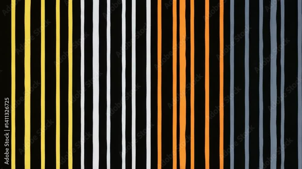 Poster abstract minimalistic vertical stripes in various colors, creating a dynamic and engaging visual pat