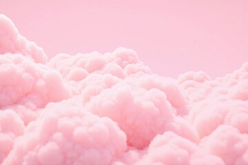 pink sky filled with lots of fluffy white clouds2