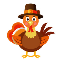 Vector illustration of a thanksgiving turkey
