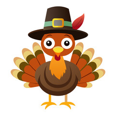 Vector illustration of a thanksgiving turkey
