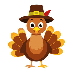 Vector illustration of a thanksgiving turkey
