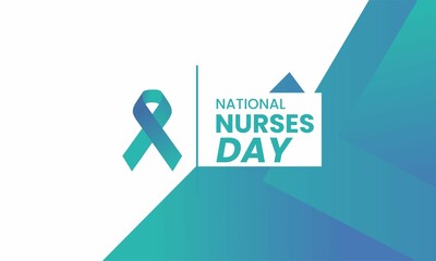 national nurses day with US flag , vektor background banner . 