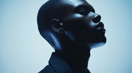 A photographer taking pictures of a model in a studio. Featuring professionalism and creativity