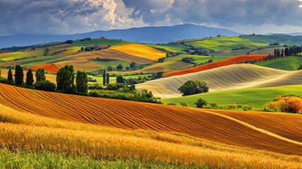 Tuscan Hills: A Symphony of Colors in the Italian Countryside