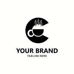black letter C and coffee cup logo