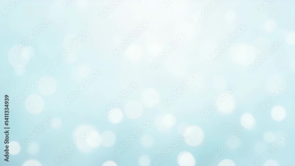 Poster soft blue background with subtle bokeh effect creating a dreamy and serene atmosphere ideal for vari