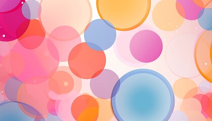 colorful balloons background round circle pastel