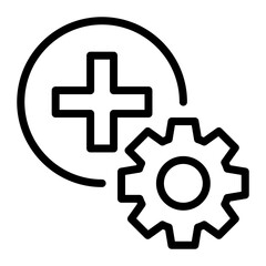 Obraz premium Medical Gear icon