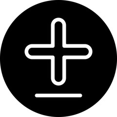 Fototapeta premium Diff Add Outline Style Icon