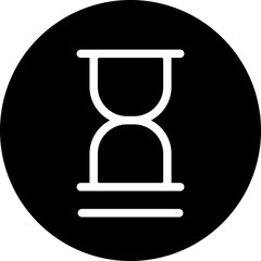 Hourglass Outline Style Icon