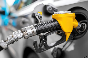Obraz premium Fuel Nozzle or Filler for Petrol Fuel or Gasoline