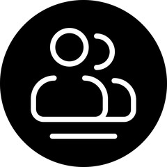 People Outline Style Icon