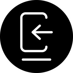 Sign In Outline Style Icon