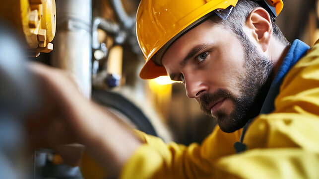 Mining technician examining a complex underground tunnel system in a gold mine. Featuring tunnel inspection and safety checks