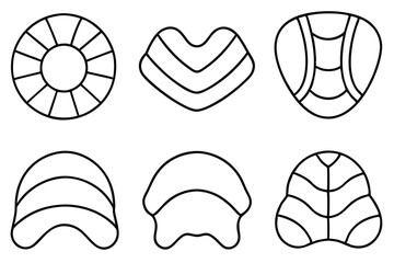 padding line art design minimal abstract style